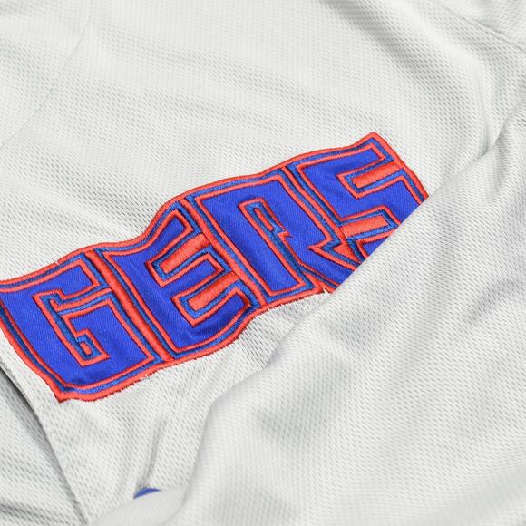 True Fan MLB Men Snap Button Polyester Gray Size XL Texas Rangers Jersey - Picture 8 of 8